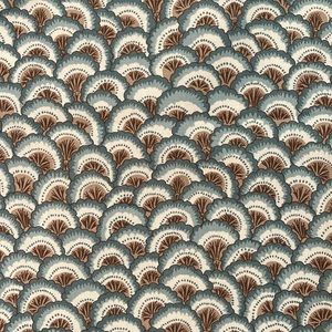 Brunschwig & Fils Fan Fair fabric remnant 77inches/ 2 yds